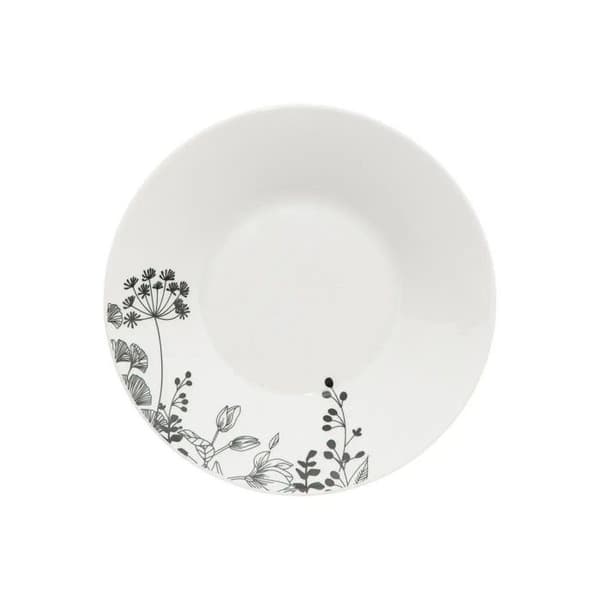 Servis av 18 delar "Vit Blomma" 26 cm Vit Vit