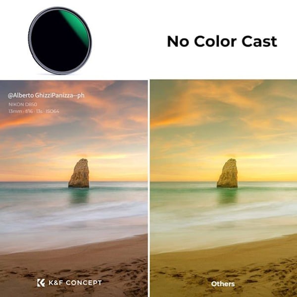 Ocular - videofilmsfilter K-f koncept - KF01.978 - Nano-X ND1000 Gråfilter med 10 stopp, neutralt ND-filter 82 mm