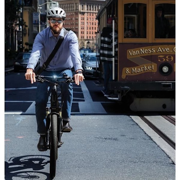 Cykelhjälm fritid - ABUS - Pedelec 2.0 - Vit - Vuxen - Man Vit S
