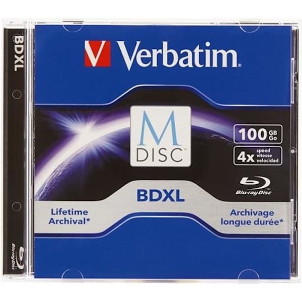 Verbatim M-Disc BD-R XL 100 GB 4x - CD-fodral