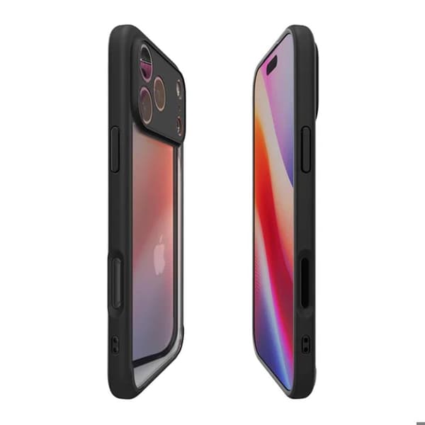 Spigen Ultra Hybrid-fodral för Apple iPhone 17 Pro Max - Matt svart Svart