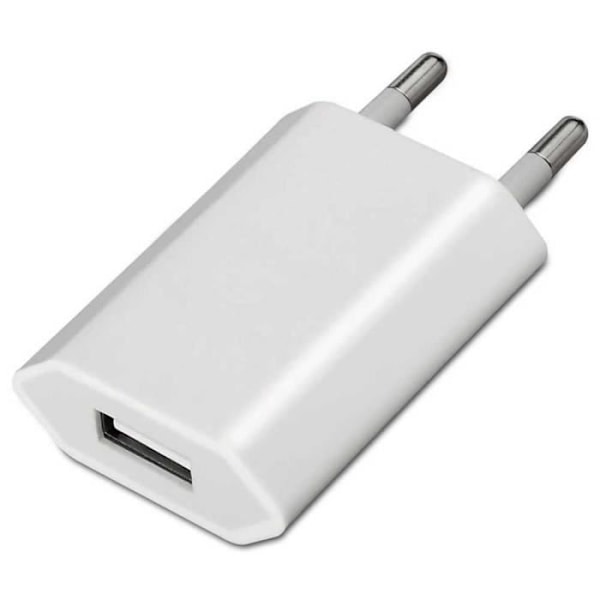 OCIODUAL Aisens A110-0063 5V 1A USB-laddare för mobiltelefoner Smartphones Vit 2-stifts resenätadapter Vit
