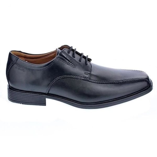 Herrskor - Clarks - Tilden Walk - Svart läder - Snören - Ortholite® Comfort Svart 43