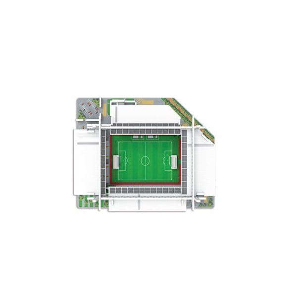 Megableu - 678291 - Pussel Mini Stade 3D Bollaert RC Lens, , Grå
