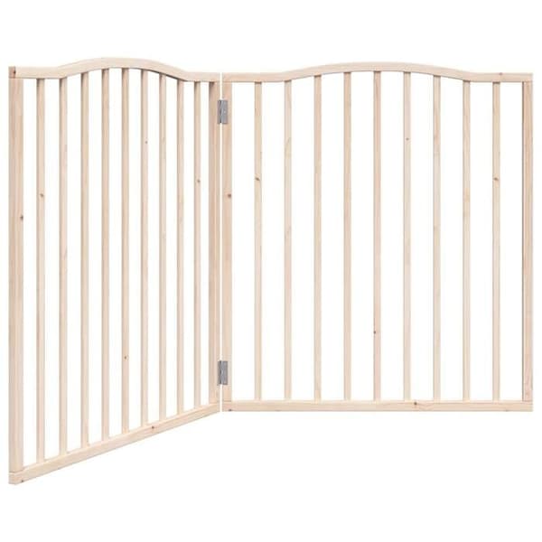 vidaXL Fällbar hundgrind 2 paneler 160 cm poppelträ 352210