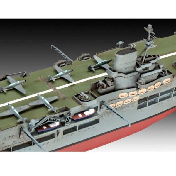 Båtmodeller - Revell - HMS Ark Royal & Tribal Class Destroyer - 110 stycken - Unik färg Enfärgad