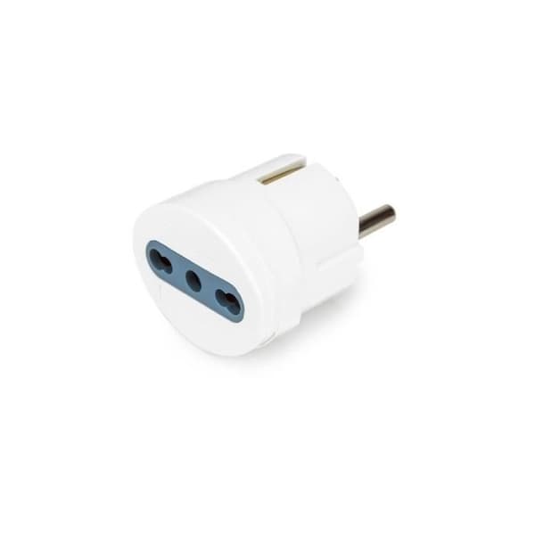Adapter - SCHUKO - E 1 (AT-06) - 10/16A - Bypass - Vit