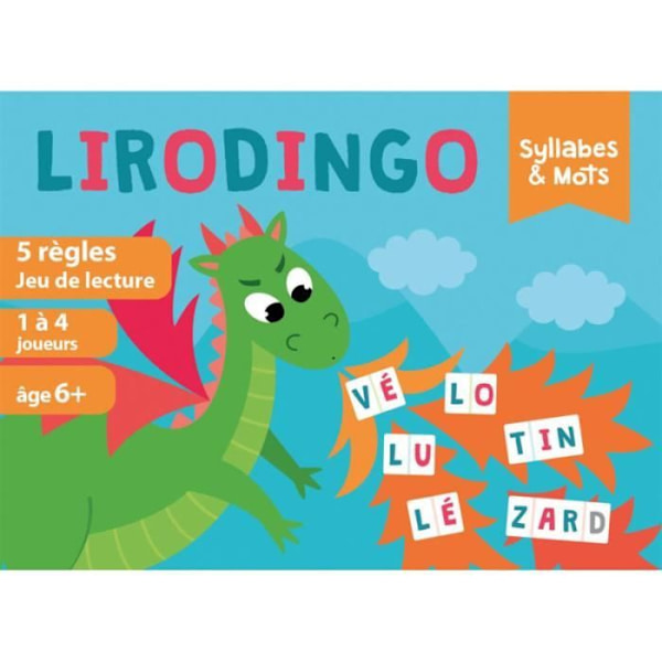 LiroDingo stavelser och ord - Asmodee - Lär dig läsa samtidigt som du har roligt - Från 5 år Flerfärgad