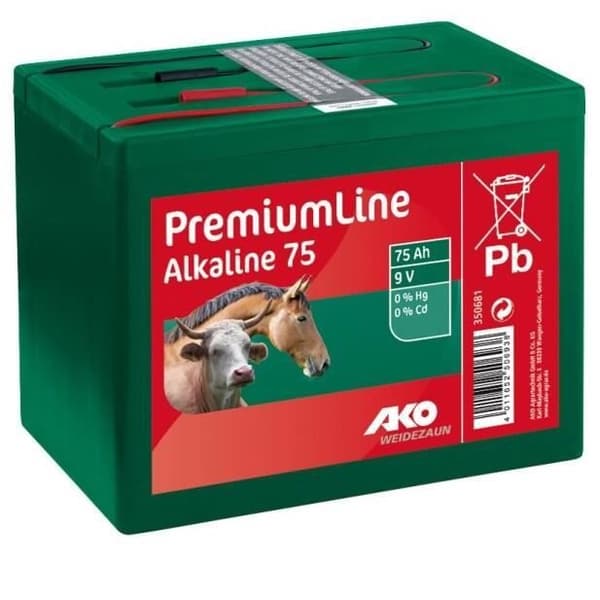 Ako Alkaline Batteri 210 Ah, 9V grön röd