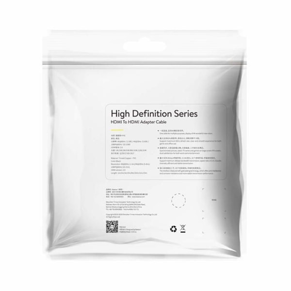 Baseus HDMI 2.0-kabel 1m H/H