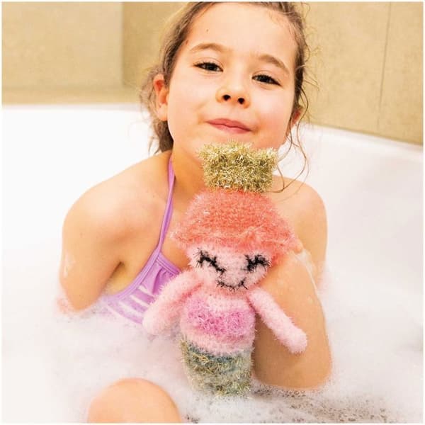 CREATIVE BUBBLE ball - Rico Design - Iriserande vit - 100% polyester - 50 g - Krok nr 4 Iriserande vit
