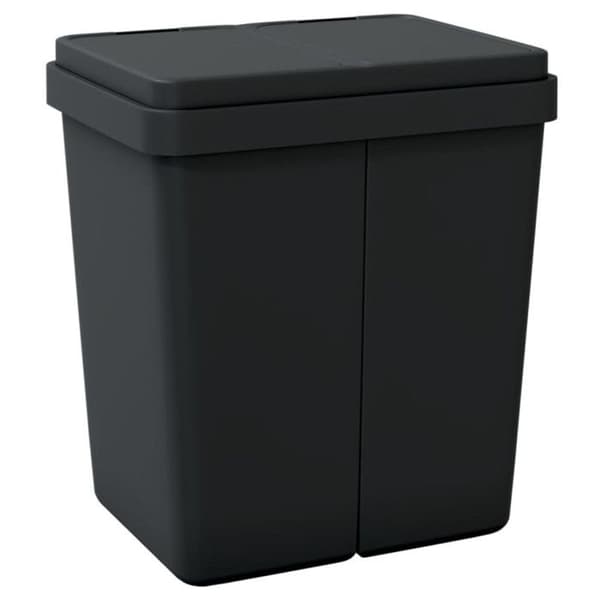 Dubbel soptunna anthracit 2x25 L