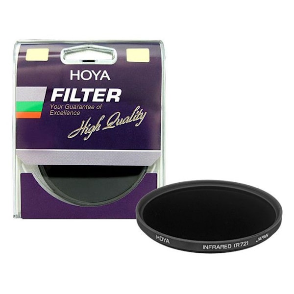 HOYA R72 Infrarött filter för 82mm objektiv - Filtereffekter: Infrarött