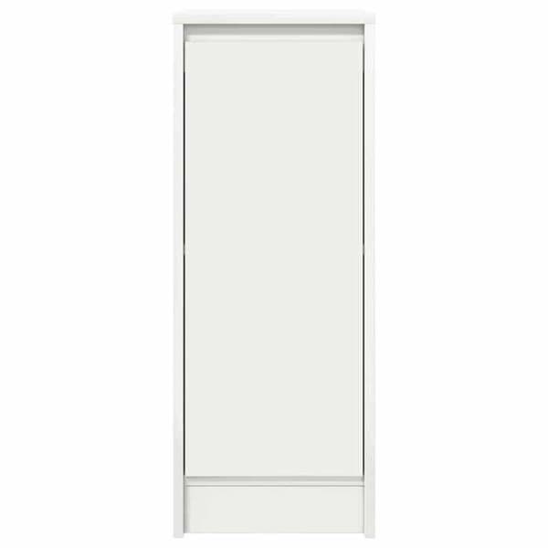 vidaXL Buffé vit 29,5x34x76 cm ingenjörsträ 861607