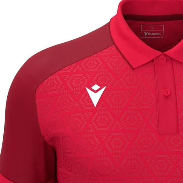 Polo Macron Baldwin röd/röd XS