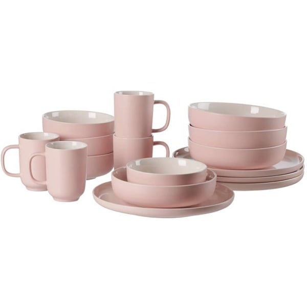 Komplett service - Ritzenhoff bordsservering - brytare - Kombiservice - Jasper 16-delad bordsservering Rosa/gres
