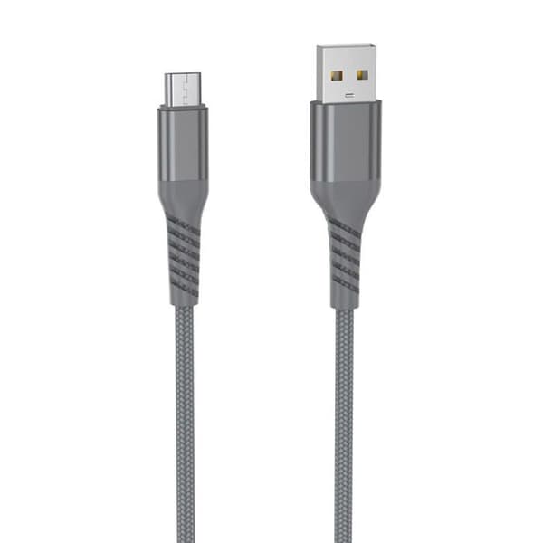 USB-kabel till Micro USB - WE - 2m - Ultra Resistent - Flätad Nylon - Laddning och Synkronisering