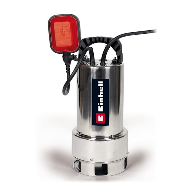 Einhell Avloppspump för nedsmutsat vatten GC-DP 9035 N (900 W, Strömkabel 10 m, Kropp i rostfritt stål, Transporthandtag)