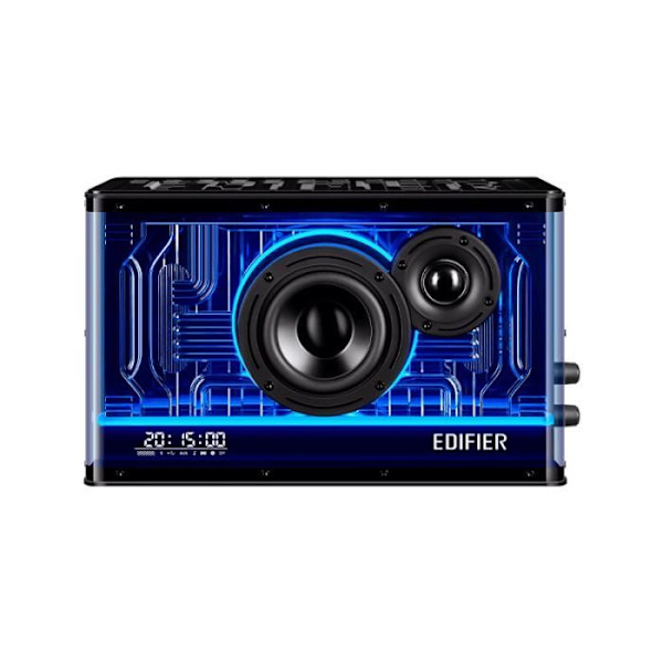 EDIFIER QD35 svart - Kompakt Bluetooth-högtalarsystem med RGB-ljuseffekter Svart