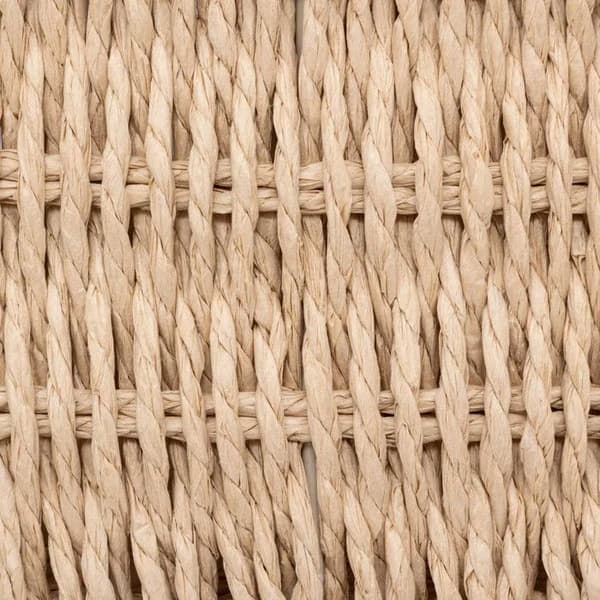 Set med 2 dokumentlådor "Kord" i flätat papper - 5five beige