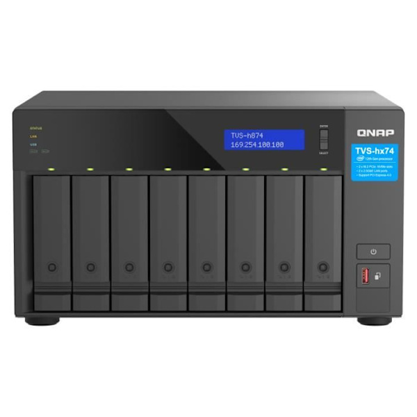 NAS - QNAP - TVS-H874X - 8 Fack - Intel Core i5 - 64 GB RAM - Ethernet-LAN