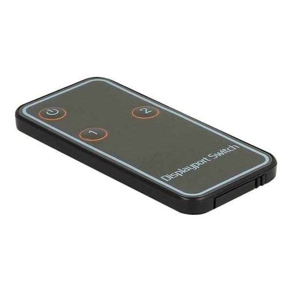 DELOCK Displayport 1.2 video-ljud switch - 2 x Displayport in > 1 x Displayport ut 4K