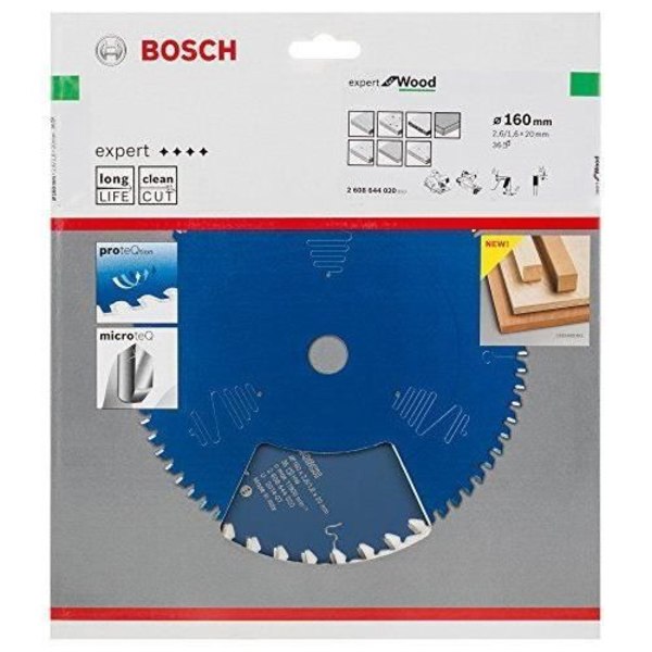 Bosch 2608644020 Expert för träcirkelsågblad 160 x 20 x 2 6 mm 36