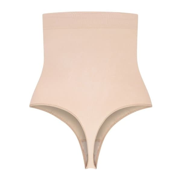 String hög midja dam Bye Bra Soft Touch Seamless - beige beige XL
