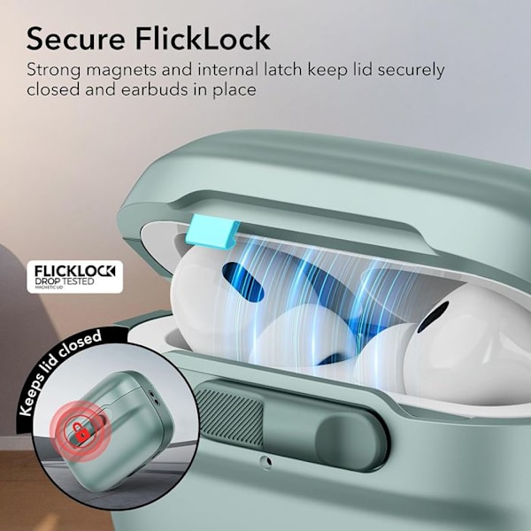 Coque för Apple AirPods 4 - ESR Pulse Magnetic HaloLock - Vit