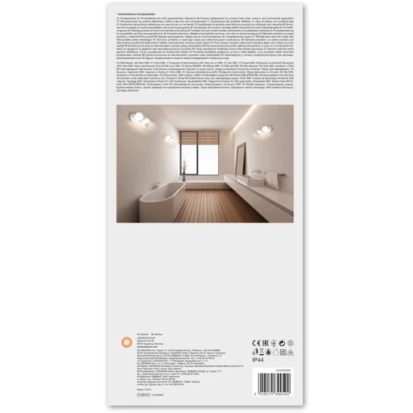 LEDVANCE LED Spot Vägglampa Trippel - 3 x 7W - IP44 - Vit - Varm / kall Vit - Varm/Kall