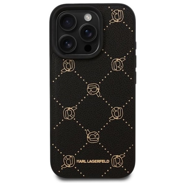 Coque Karl Lagerfeld MagSafe Karl Head för iPhone 16 Pro Max (svart)