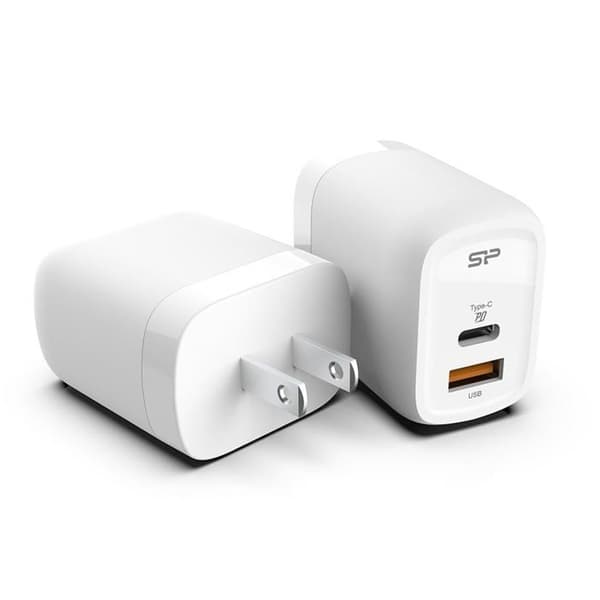 Väggladdare - SP SILICON POWER - QM25 - 30W - 2 USB-portar - Typ A och Typ C