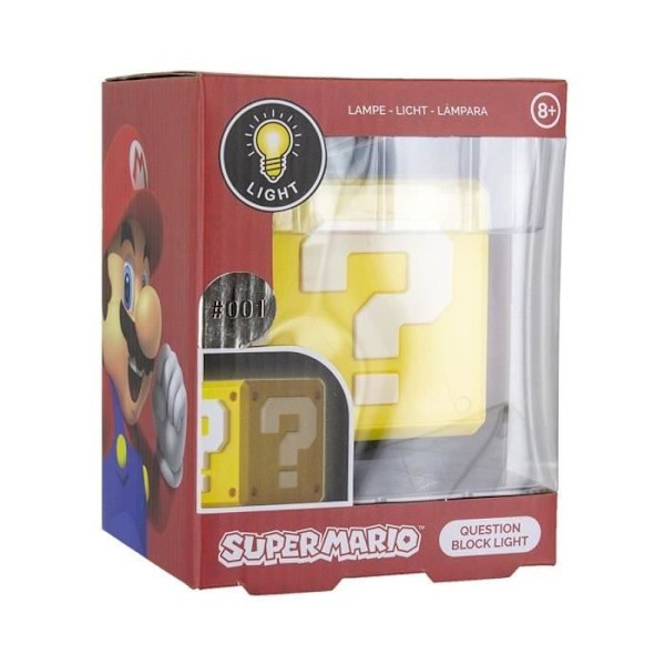 Super Mario Bros Night Light: Question Block - PALADONE Gul