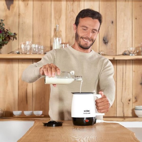 Solac MH9100 Choco-latte mjölkskummare - 250W - 1L kapacitet - Anti-kräm filter Vit