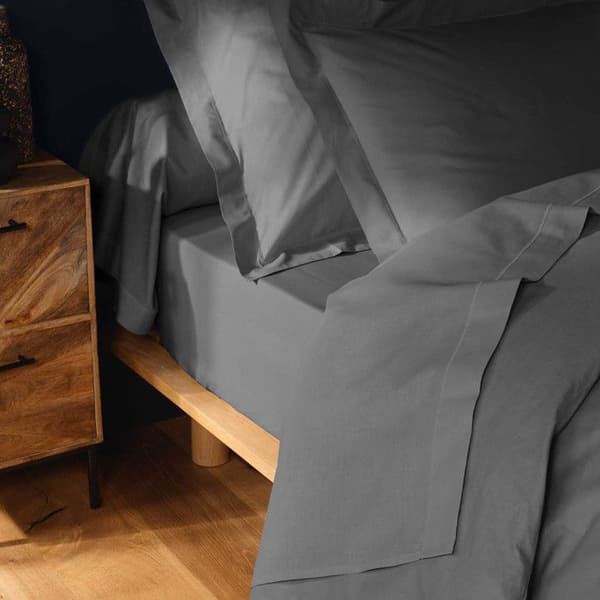 Drap Housse "Lina" 140x190cm Antracit antracit