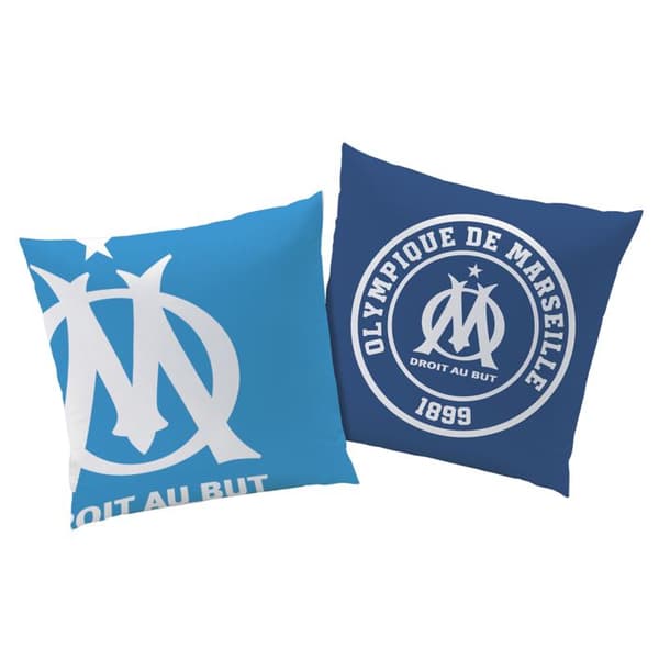 Tryckkudde 100% Polyester - OM SUPPORTERS - Blå - 40x40cm Blå