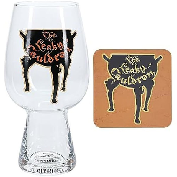 Glasset och underlägg - Harry Potter - Leaky Cauldron - 550ml - Officiell merchandise