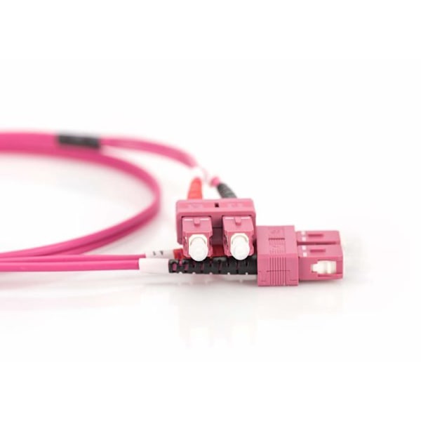 Duplex fiberoptisk kabel 50/125 OM4 SC SC - DIGITUS - DK-2522-02-4 - Lila Lila