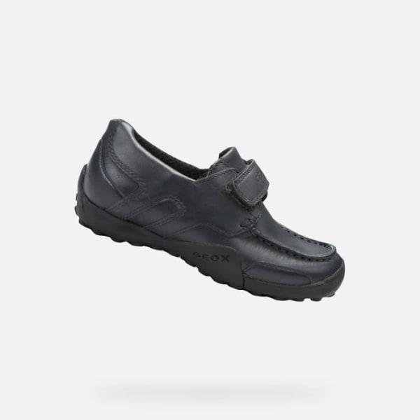 Geox JR W.SNAKE MOCASSINO mockasiner för pojkar i marinblått läder Blå 26
