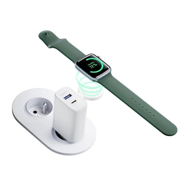 Laddare 2-i-1 vit 3MK Hardy PD 33W Vit