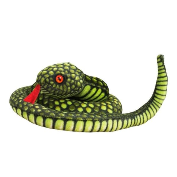 Ljusgrön Orm Plyschmaskot 100 cm Ljusgrön