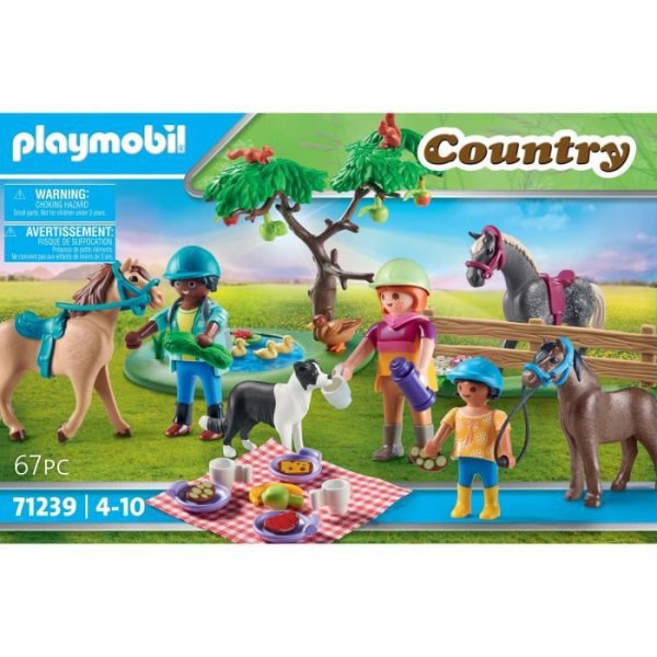 PLAYMOBIL - 71239 - Country - Ryttare, hästar och picknick - Blandat - 5 år - Tyskland