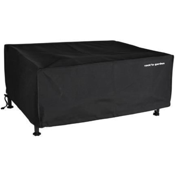 Överdrag för plancha - COOK'IN GARDEN - L 49 x D 59 x H 21 cm - Mjukt pärlemorskimrande material - Svart Svart