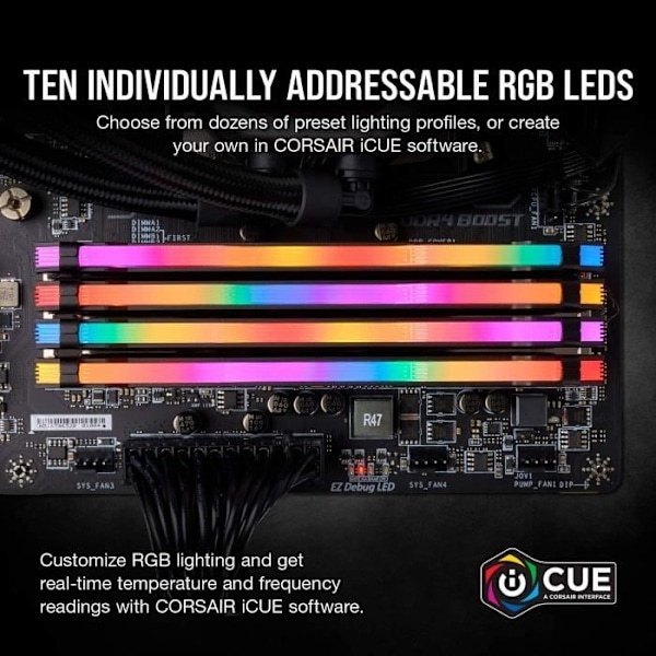 Corsair Vengeance RGB PRO Series 16 GB (2x 8 GB) DDR4 3600 MHz CL18 - Dual Channel Kit 2 DDR4 RAM-moduler PC4-28800 -