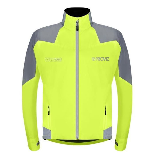 Cykeljacka - Proviz - Nightrider 2.0 - Vattentät - Andningsbar - Gul Gul S