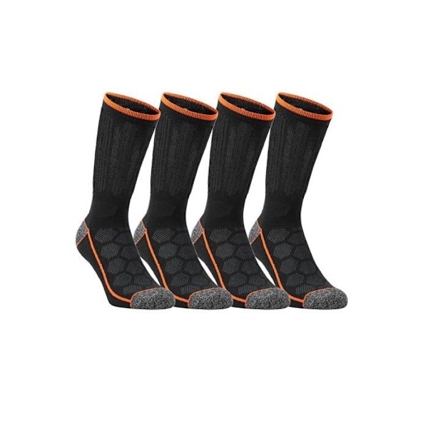 Black & Decker Strumpor Herr, Höga Strumpor Herr (4-pack) - Svart Svart 43/46