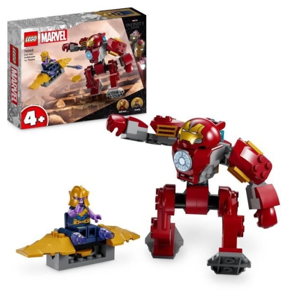 LEGO® Marvel 76263 Iron Man's Hulkbuster vs. Thanos Superhjälteleksak baserad på Avengers: Infinity War