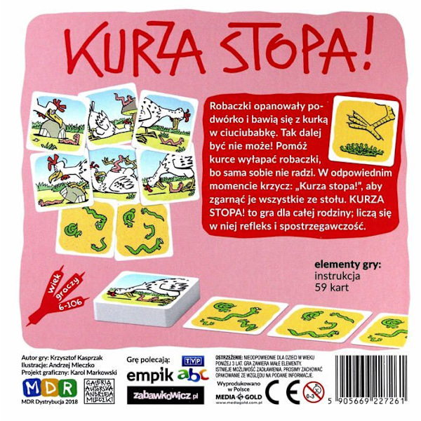 Spelkort - kortinnehavare - spelkortsbok Mdr - 318043 - Kycklingben