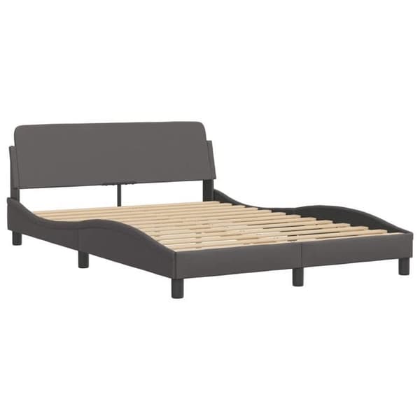 vidaXL Dover sängram grå 120x200 cm konstläder 373161