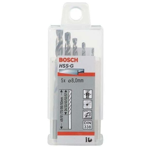 Bosch HSS-G jordborr, DIN 338 9,7 x 87 x 133 mm